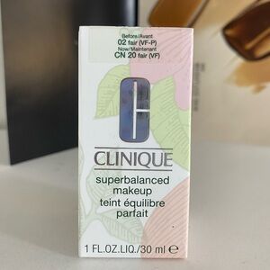 Clinique Superbalanced Makeup Foundation, Full Size, CN 20 Fair / 02 Fair, NEW